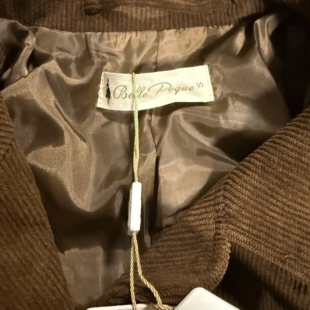 NWT Women’s Winter Brown Corduroy Blazer Jacket - Picture 3 of 6